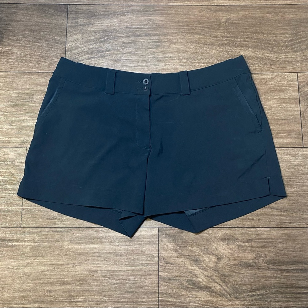 Nike Golf Shorts Womens 14 Black Tour Performance Dri Fit Pockets 4-5" Inseam